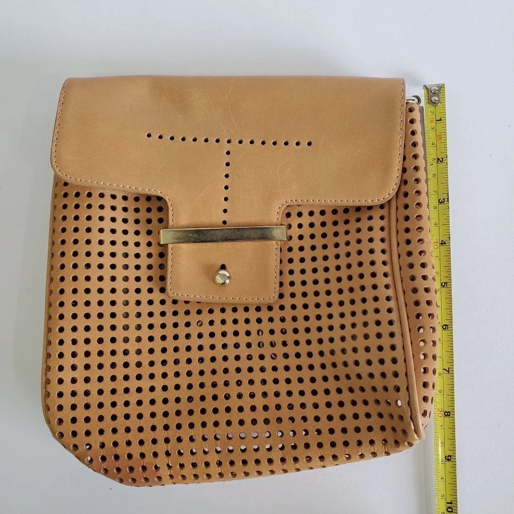 Ann Taylor Leather and Metal Cross Body Purse - Picture 3 of 10